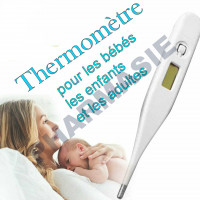 Thermomètre médical étanche écran LCD mesure orale rectale axillaire Norme CE