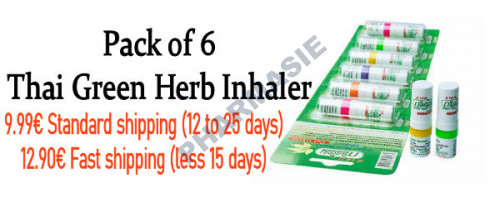 6 Green Herb Thai Nasal Inhaler