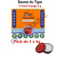 Pack de 3 Baume du Tigre 4g - Format Voyage