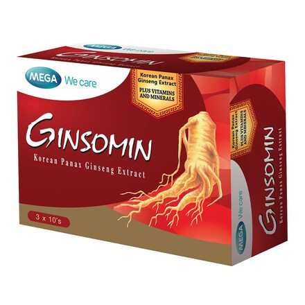 Capsule Ginsomin racine de ginseng avec vitamines et 20 types de minéraux