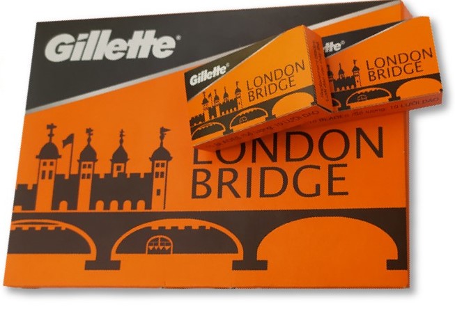 Gillette London Bridge pack de 100 Lame Rasoir