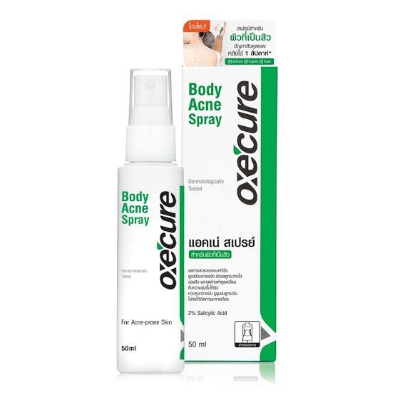Oxe Cure Spray Corporel 50ml Réduit Les Imperfections, Acné sur le dos, poitrine, cou et peau