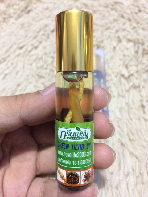 Thai Medicinal Herbal Oil with Ginger Roots 8CL - Ball Tip