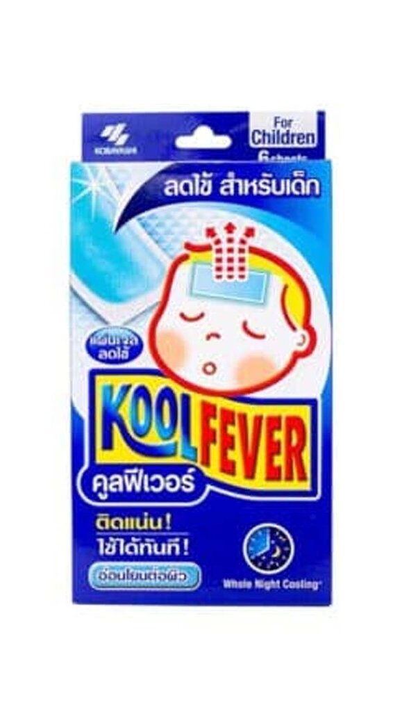 Patch Kool Fever pour la fièvre migraine ENFANT KOBAYASHI Japon